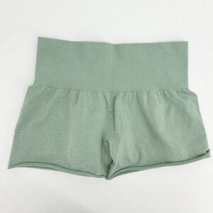 NVGTN Womens Seamless High Waisted Athletic Gym Workout Shorts Size S Sage Green
